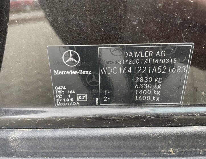 Mercedes-Benz Třídy M SUV / Terénní 3,0 l 165 kw