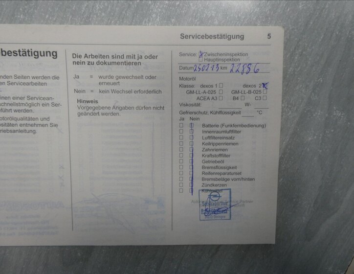 Opel Zafira MPV 1,8 l 103 kw