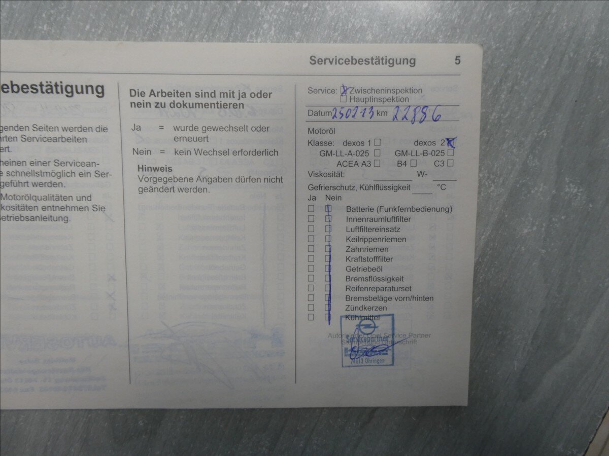 Opel Zafira MPV 1,8 l 103 kw