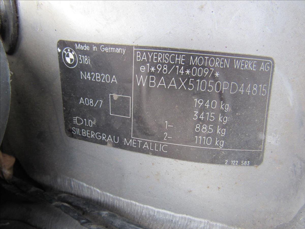 BMW Řada 3 Kombi 2,0 l 105 kw