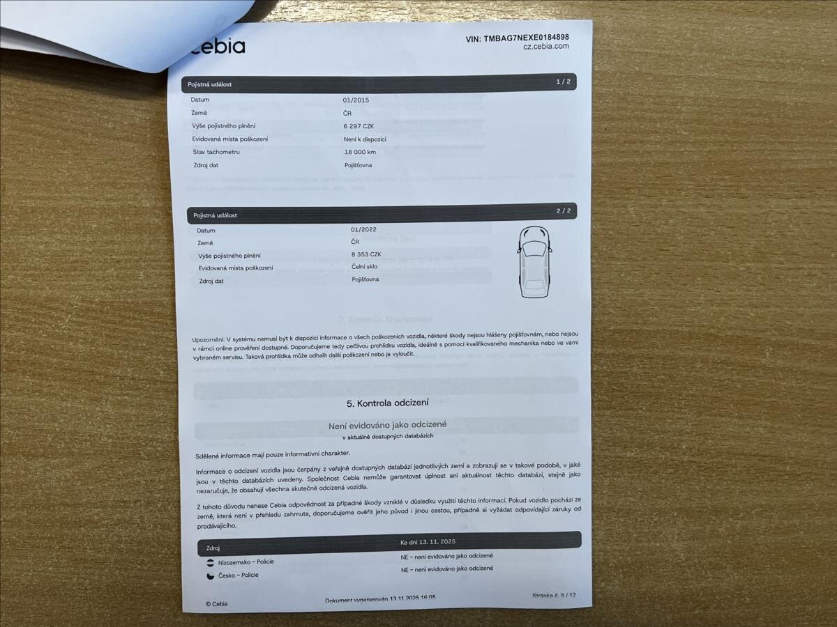 Škoda Octavia Liftback 1,6 l 77 kw